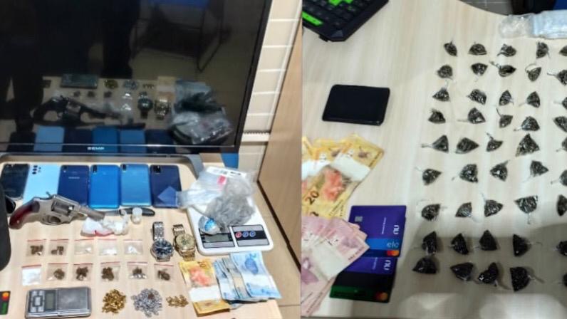 Operação policial prende três por tráfico de drogas e posse ilegal de arma em Itupiranga