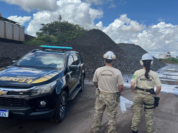 PF apreende, em São Luís, R$ 30 milhões em manganês ilegal que saiu de Marabá