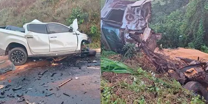 Colisão entre carreta e caminhonete deixa três mortos no Pará