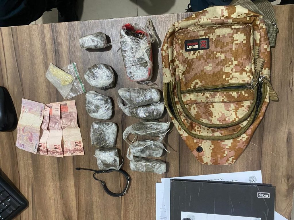 Adolescente é apreendido após ser flagrado com drogas em Parauapebas