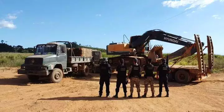 PF fecha dois garimpos clandestinos de ouro em Ourilândia do Norte