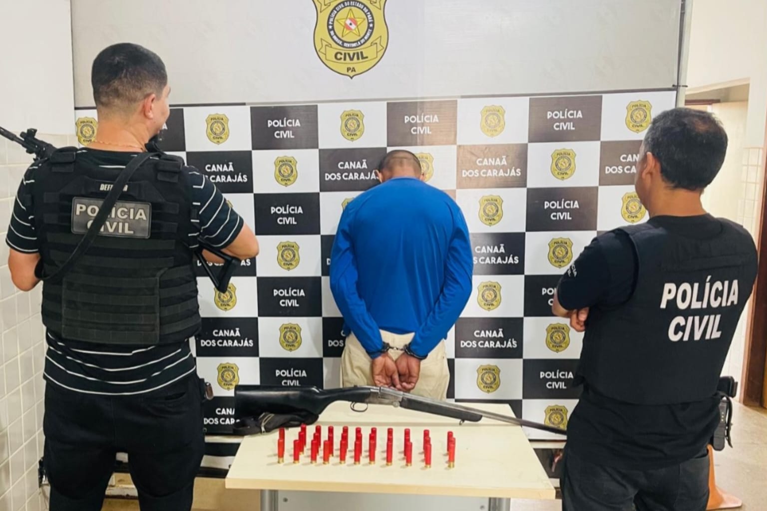 Homem é preso com arma após ameaçar ex-mulher em Canaã dos Carajás