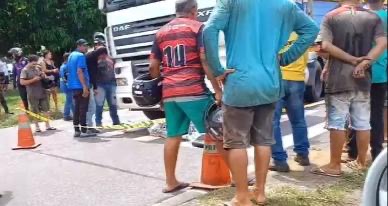 Ciclista morre após ser atropelado por carreta no Pará