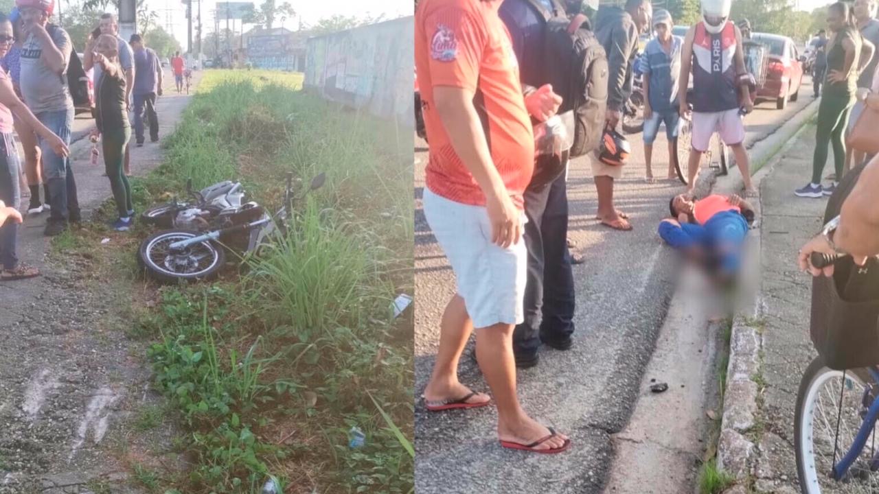 Acidente entre duas motocicletas deixa um homem ferido no Pará