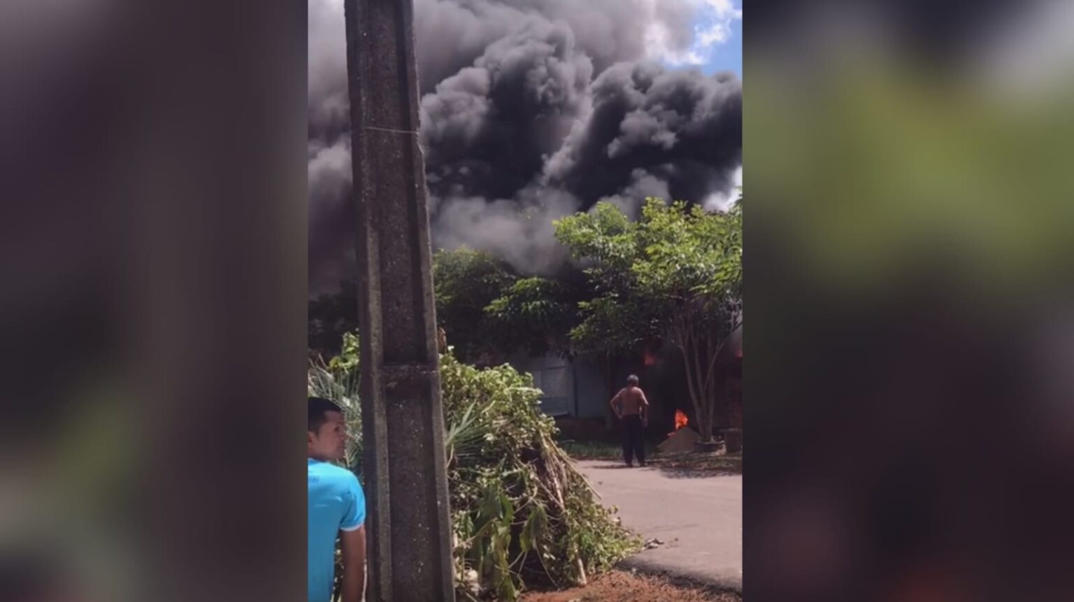 Incêndio atinge área de mato próxima a uma creche no nordeste do Pará