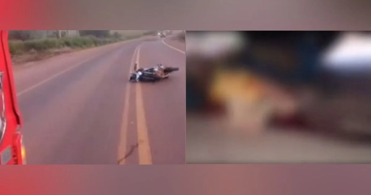 Vídeo: homem morre em acidente entre carreta e motocicleta na BR 230