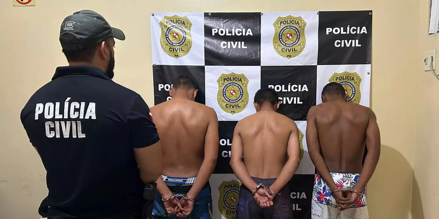 Polícia Civil prende trio que praticava roubos no nordeste do Pará
