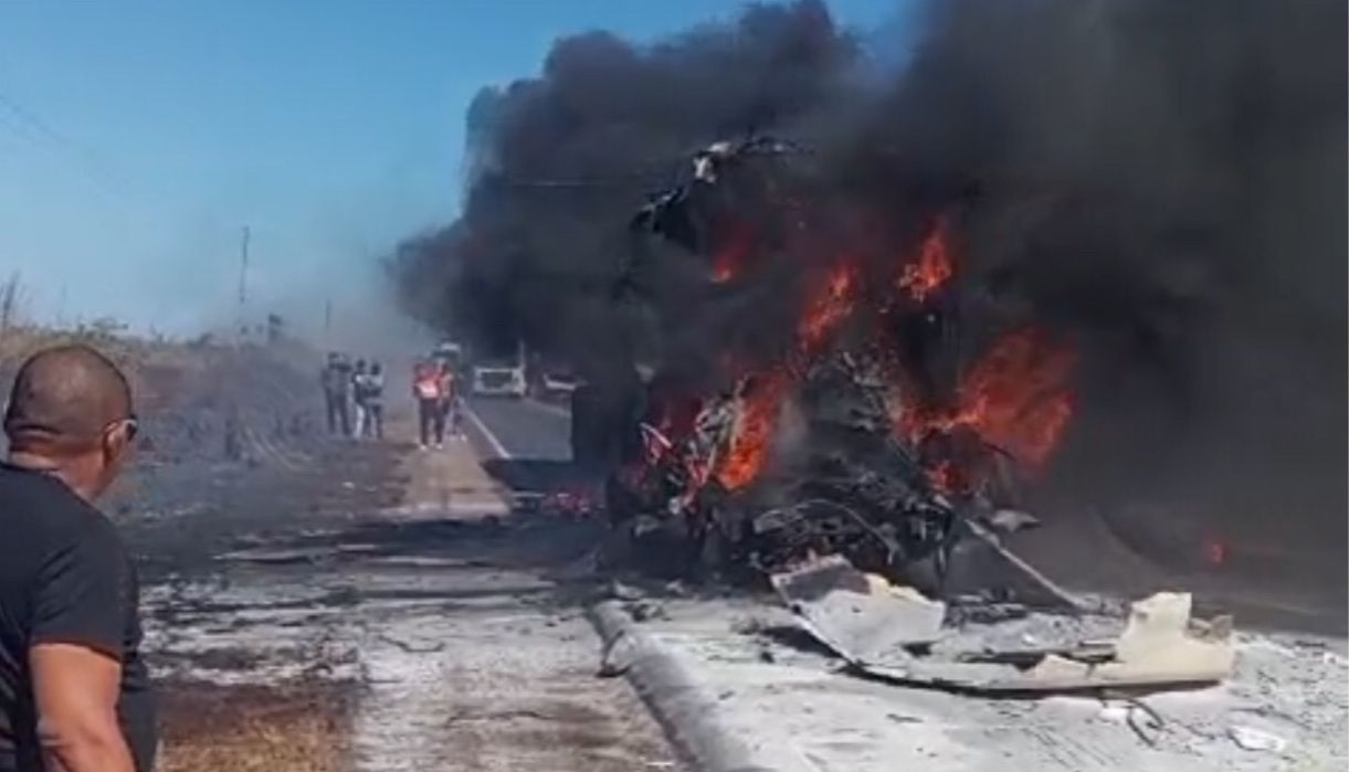 VÍDEO: colisão entre caminhão e carro causa incêndio fatal na BR-153 no Pará