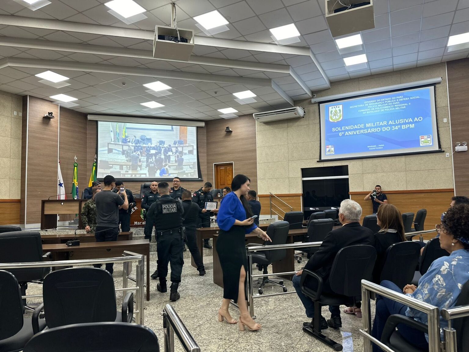34º BPM de Marabá comemora seis anos com solenidade na Câmara Municipal