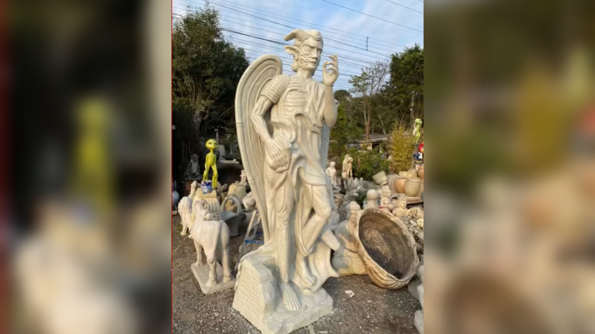 Santuário para Lúcifer terá estátua com mais de 5 metros no RS