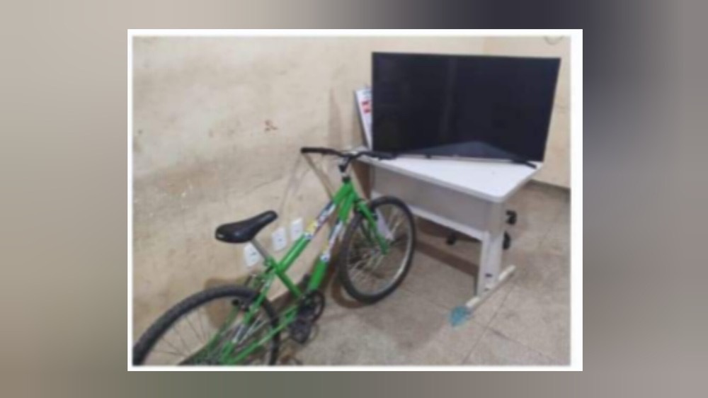 Homem abandona bicicleta e TV ao notar possível abordagem da GM no Pará
