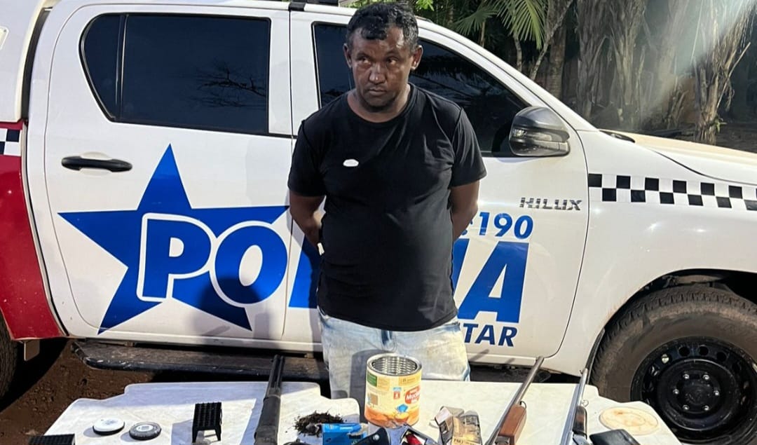 PM prende foragido da Justiça que vendia armas e drogas em Marabá