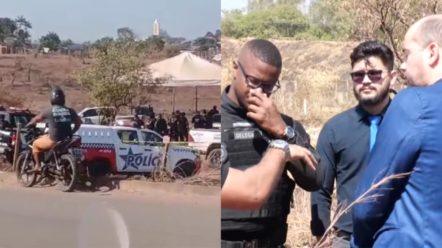 Operação policial tenta retirar ocupantes de área conhecida como Guaraná, em Marabá