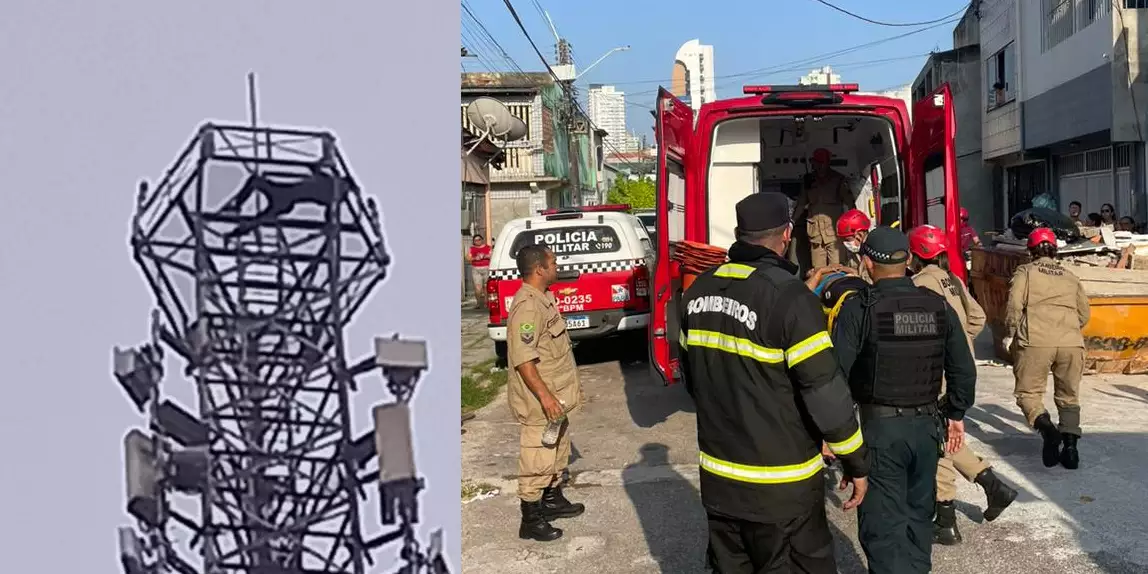 Homem baleado é resgatado de torre de telefonia no Pará