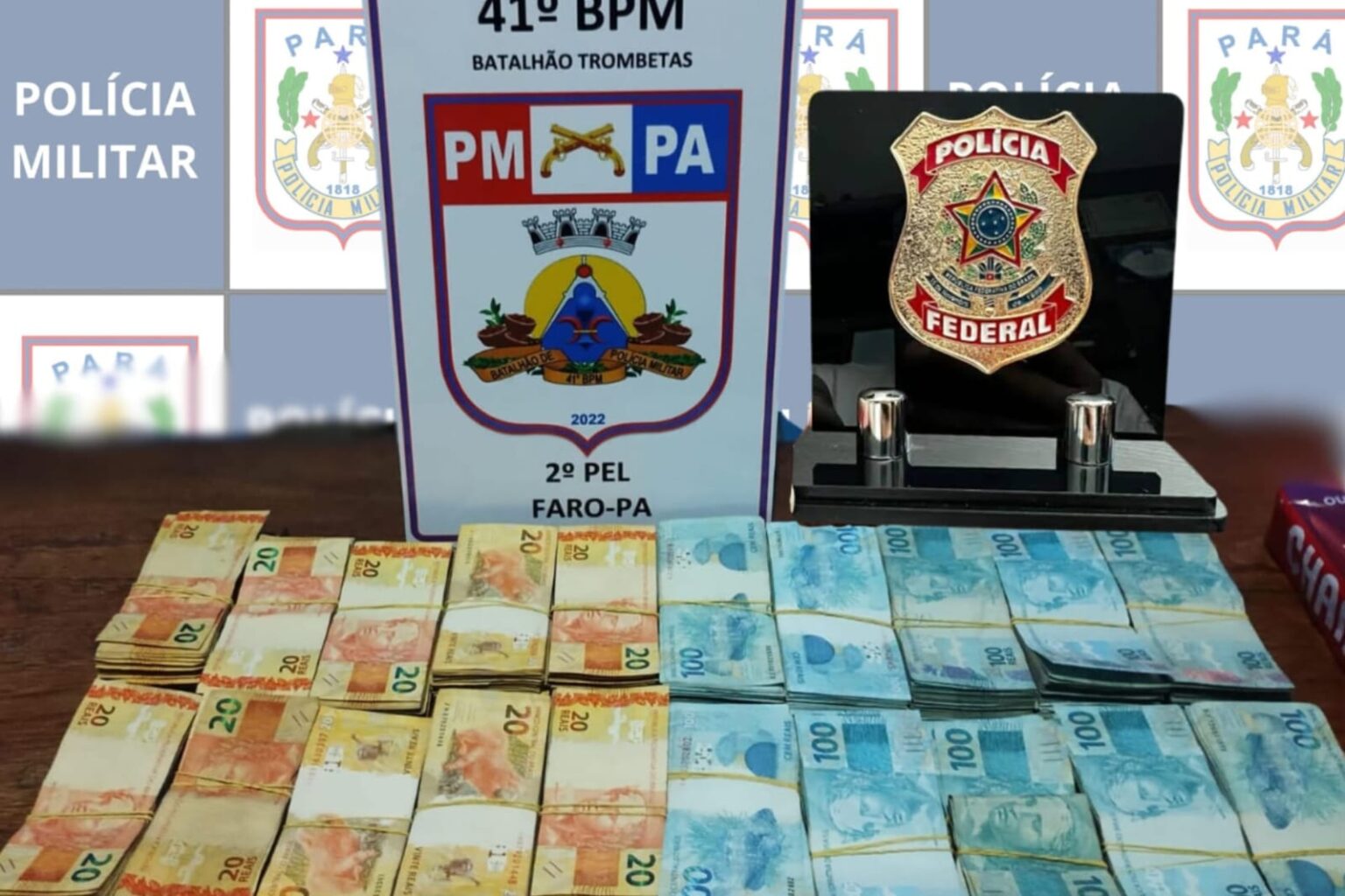 PM e PF apreendem mais de cem mil reais no oeste do Pará