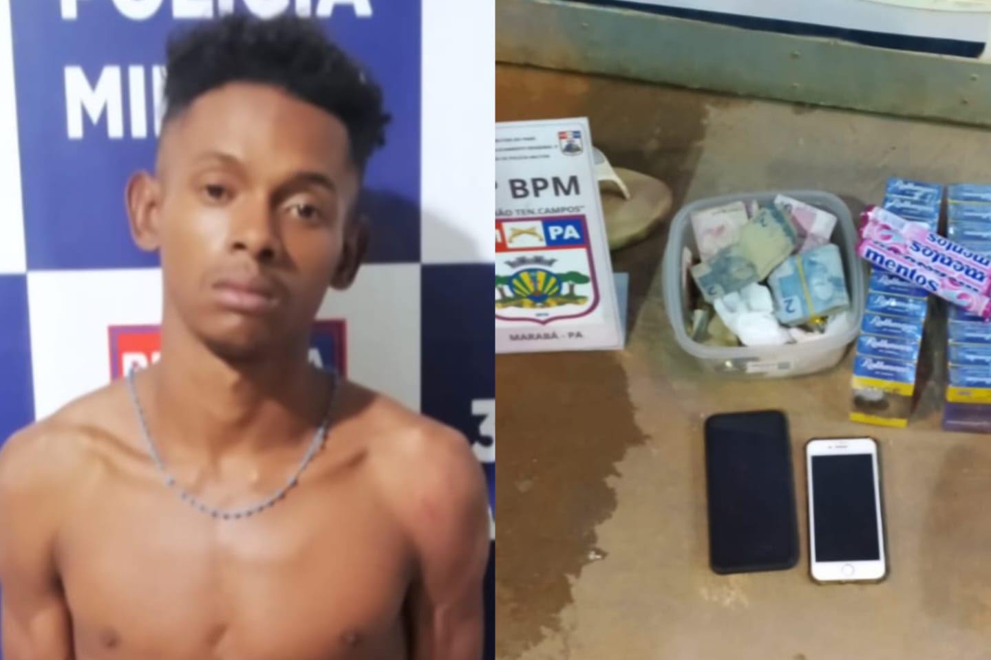 Homem é preso após invadir e furtar supermercado em Marabá