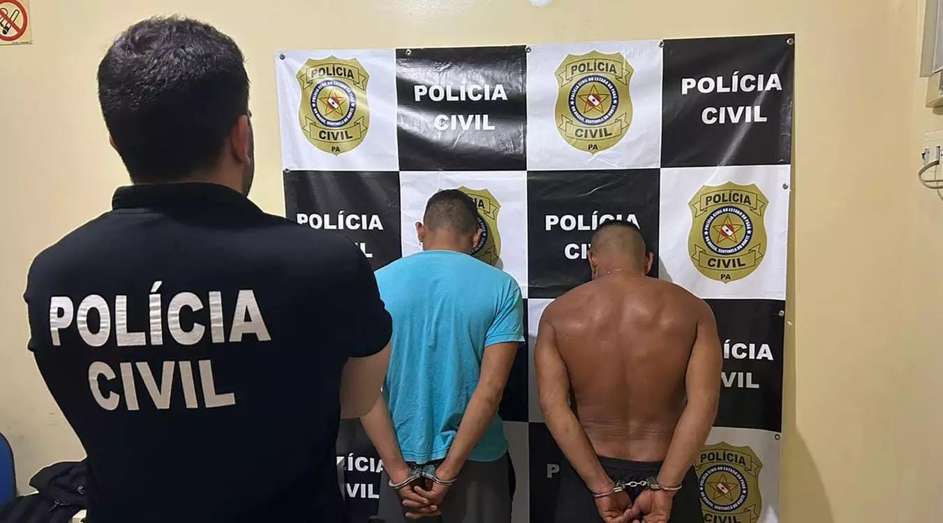 Pai e filho são presos após tentarem matar vizinho que reclamou de barulho no Pará