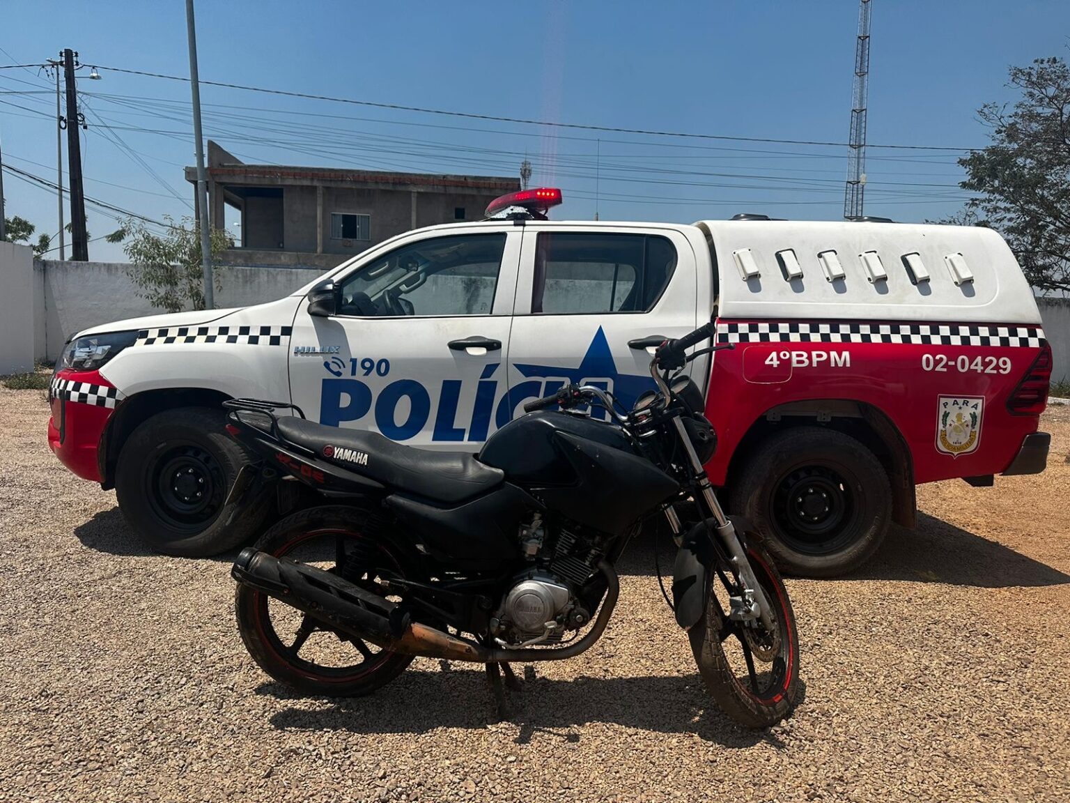 Polícia Militar recupera motocicleta com registro de roubo em Marabá