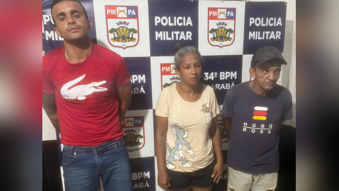 Polícia prende três suspeitos de tráfico de drogas em operação no bairro Amapá, em Marabá