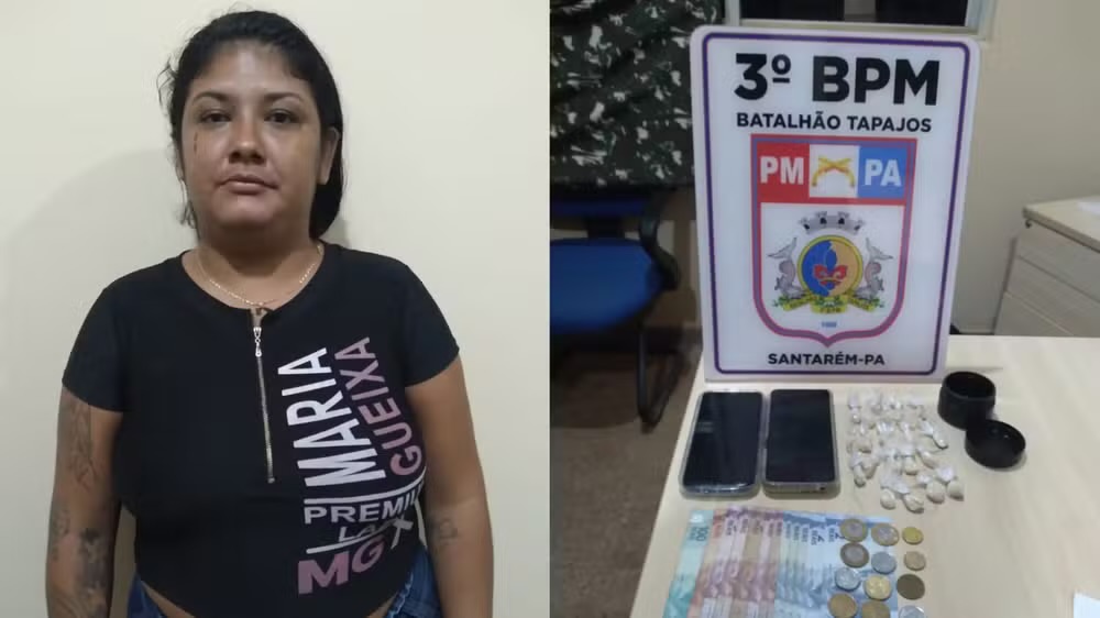 Mulher é presa por tráfico de drogas e homem é detido em cumprimento a mandado de prisão no Pará