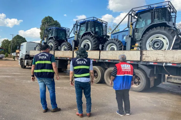Sefa apreende três tratores avaliados em R$ 720 mil em Dom Eliseu