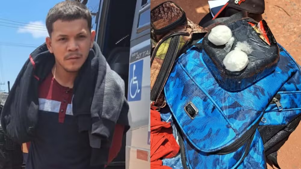 Homem é preso com mais de 1 kg de drogas em micro-ônibus no Pará