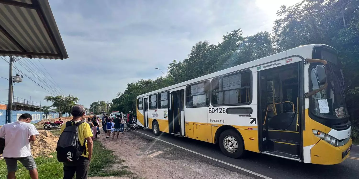 Acidente entre motocicleta e ônibus é registrado no Pará