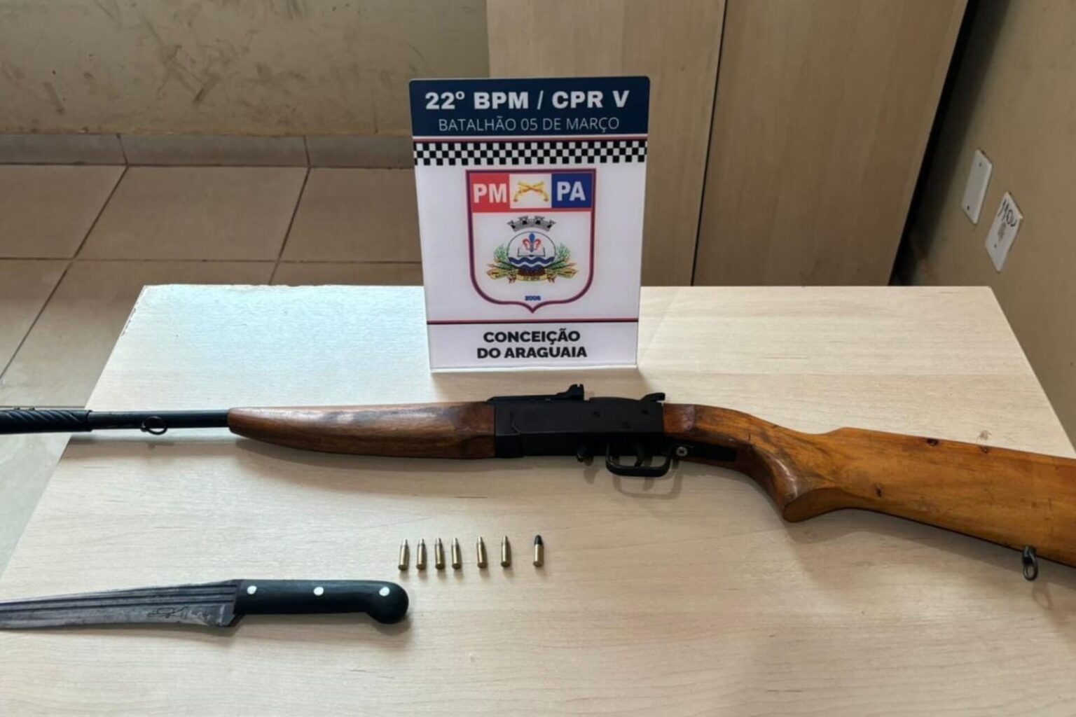Homem ameaça matar mulher com espingarda em Conceição do Araguaia