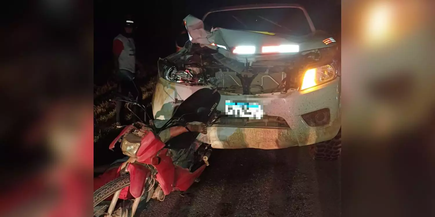 Picape bate na traseira de motocicleta e mata duas mulheres no nordeste do Pará