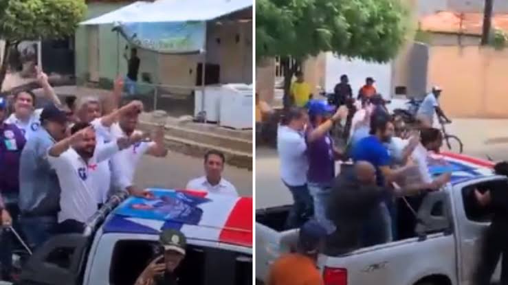 Governador da Bahia é alvo de ovada durante carreata no interior do estado