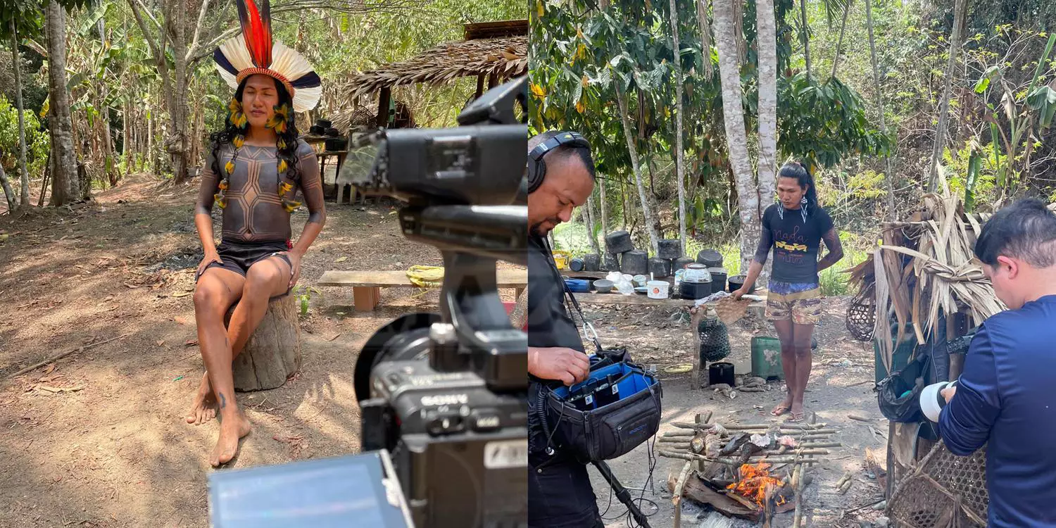 Globo produz documentário sobre vida indígena em Tucuruí