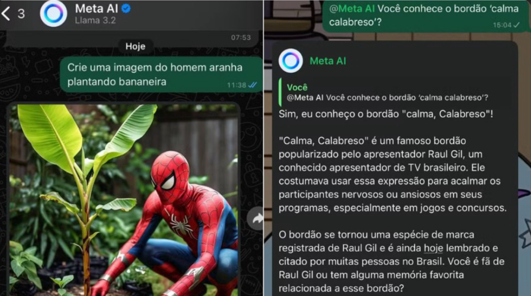 IA da Meta dá respostas erradas no ‘zap’ e é detonada por usuários