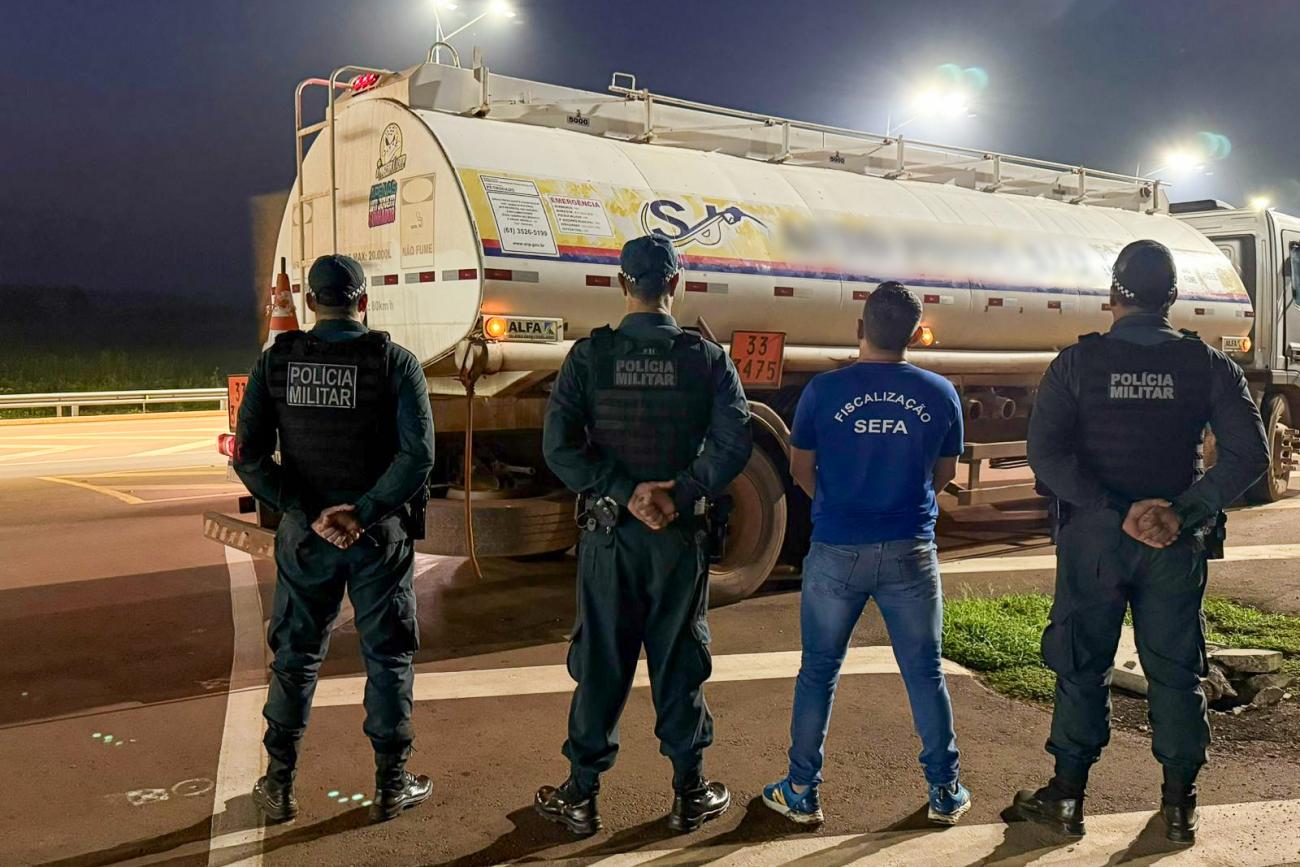Sefa apreende 20 mil litros de combustíveis e 24 mil unidades de cachaça na BR-163