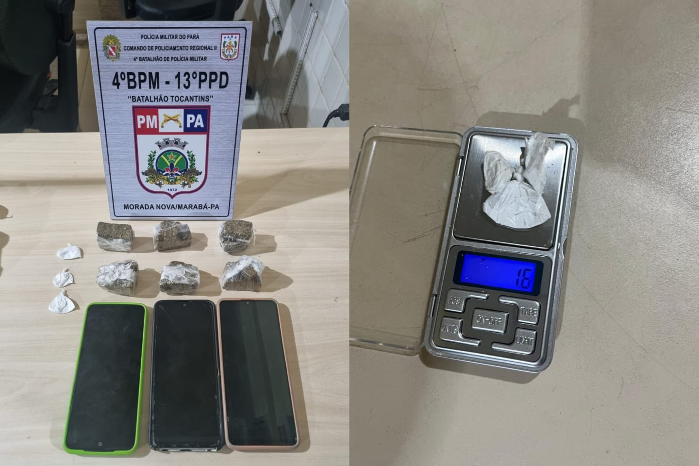 PM prende três suspeitos de vender drogas em Marabá
