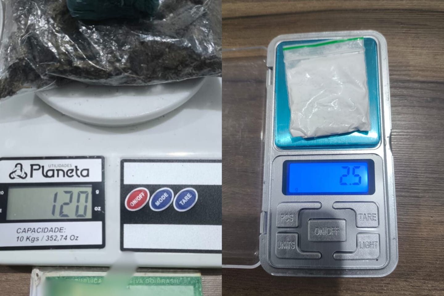PM flagra homem e adolescente com drogas escondidas em Parauapebas