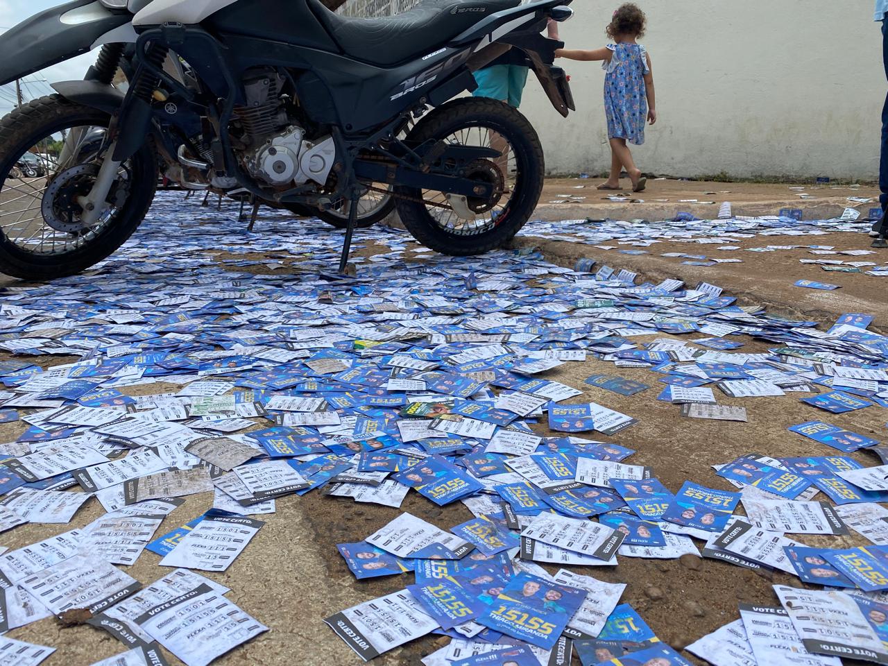 Justiça Eleitoral proíbe derramamento de santinhos em Marabá e Bom Jesus