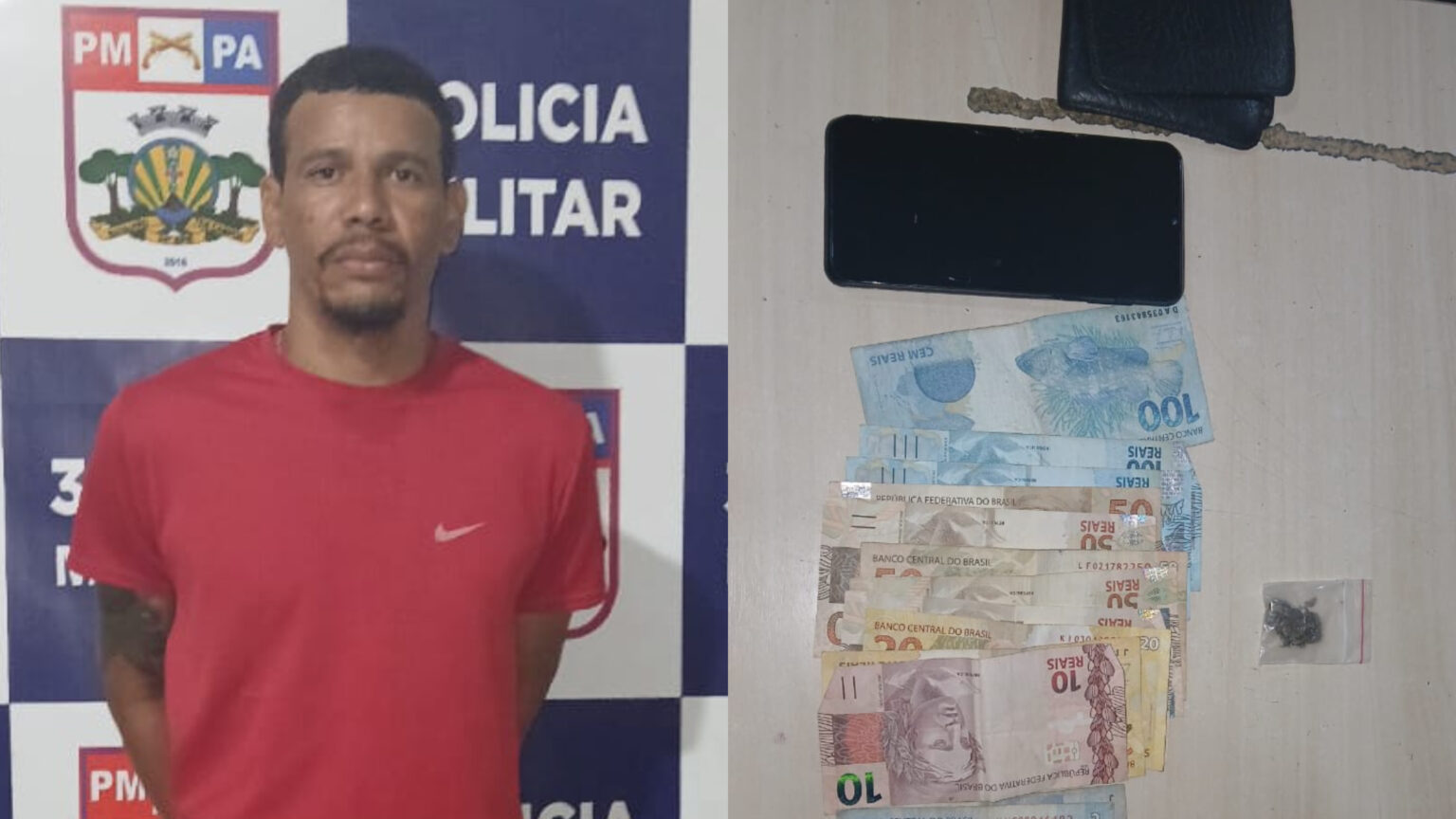 Em prisão domiciliar, traficante é detido novamente com drogas nas ruas de Marabá