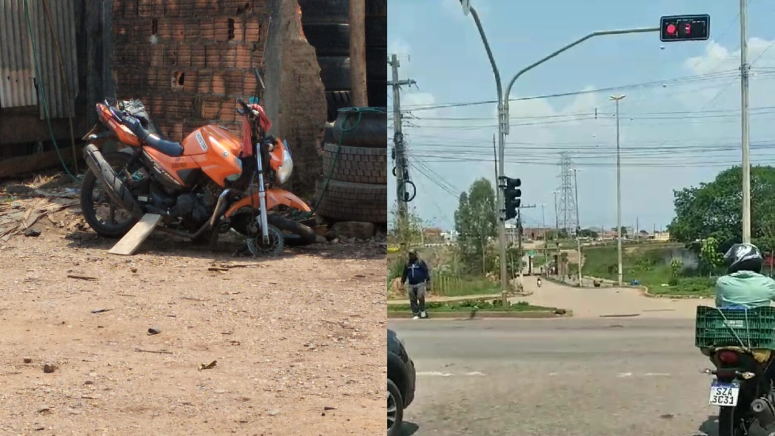 VÍDEO: Colisão entre motocicletas em semáforo na BR-222 deixa um ferido em Marabá