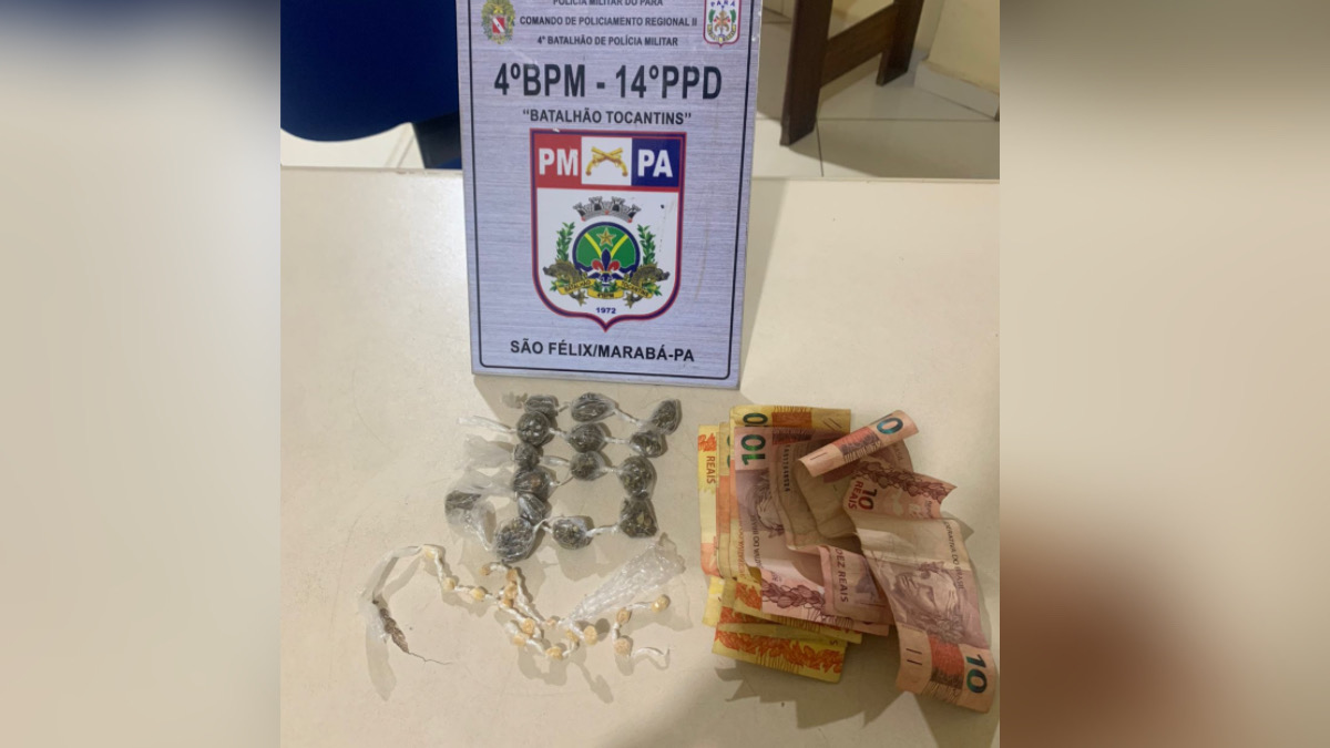 Adolescente de 17 anos é apreendido com drogas em operação policial em Marabá