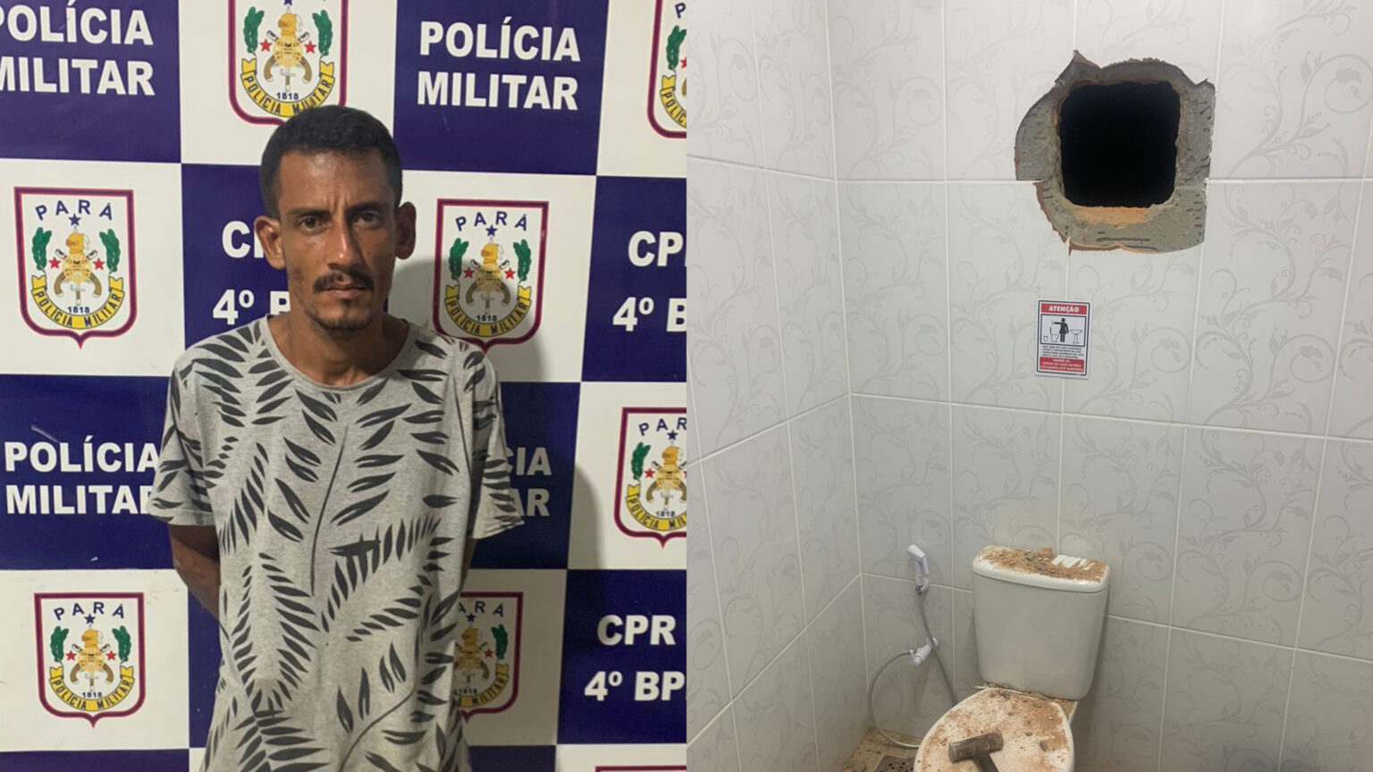 Homem suspeito de arrombar parede e furtar loja é preso em Marabá