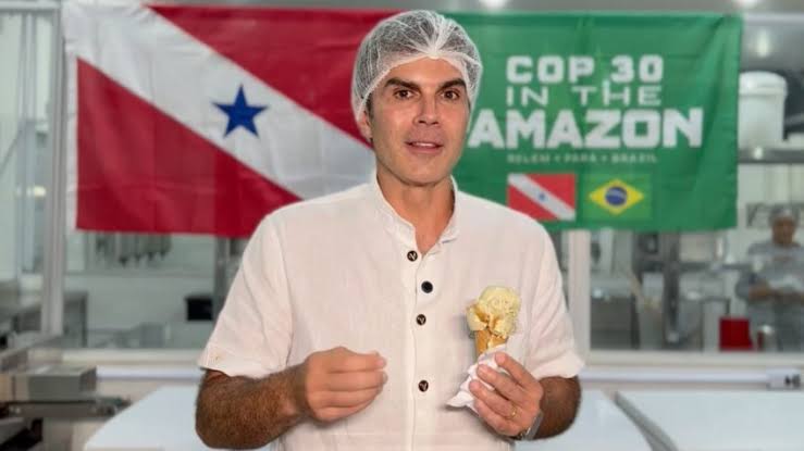 Helder Barbalho apresenta sorvete em homenagem à COP-30