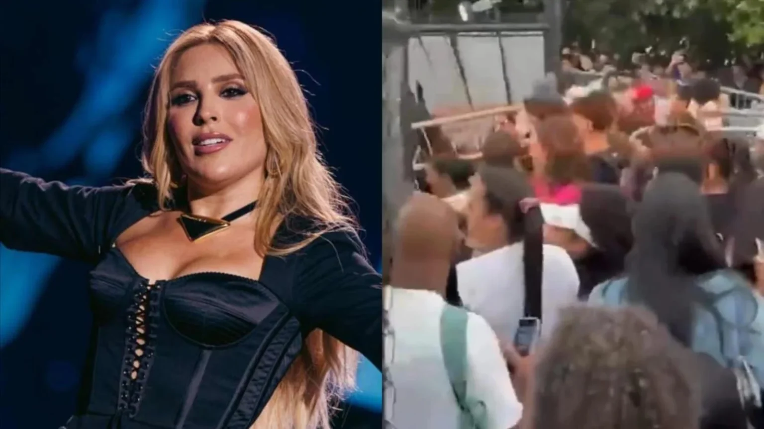 Multidão derruba grades e invade show de Manu Bahtidão em São Paulo