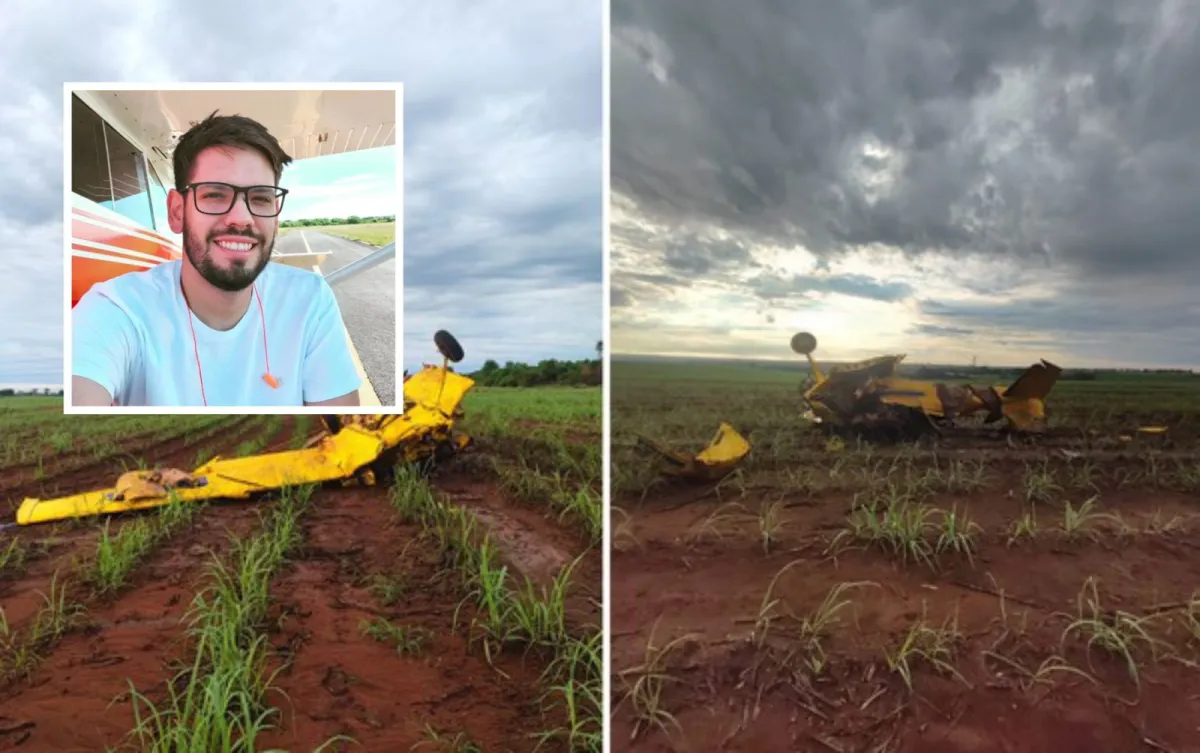 Piloto morre após bater avião contra rede de alta tensão em Goiás