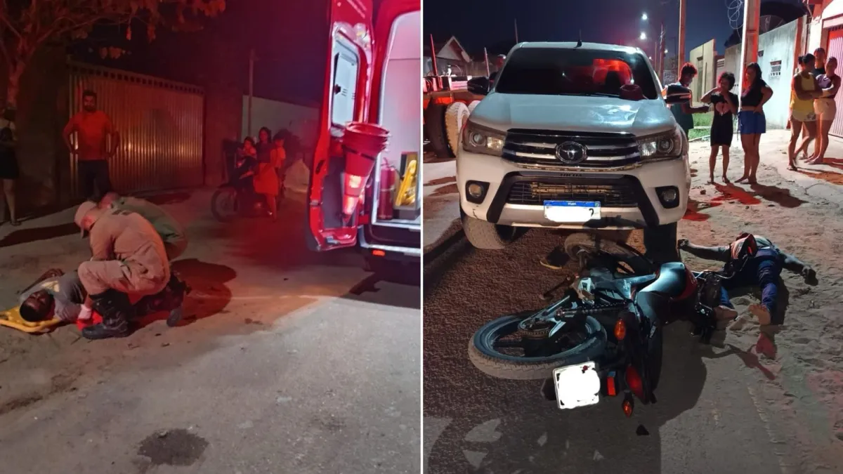 Motociclista embriagado colide em caminhonete estacionada no Pará