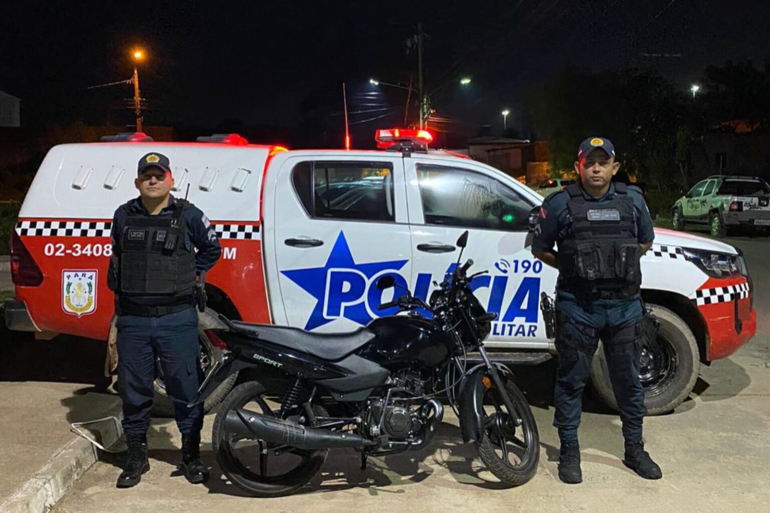 PM recupera motocicleta perdida em Marabá