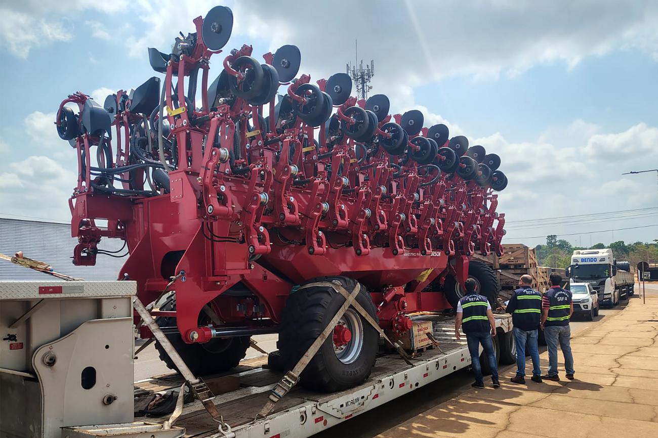 Sefa apreende equipamento agrícola avaliado em R$ 2,6 milhões em Dom Eliseu