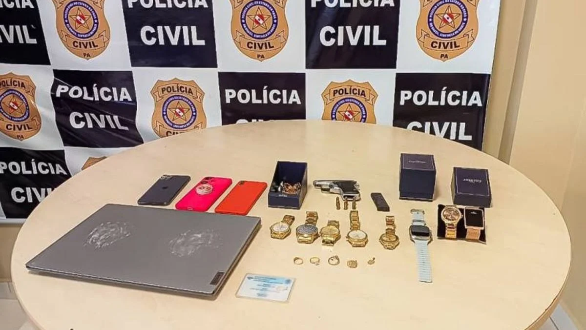 PC prende suspeito por roubo, extorsão e posse ilegal de arma no Pará