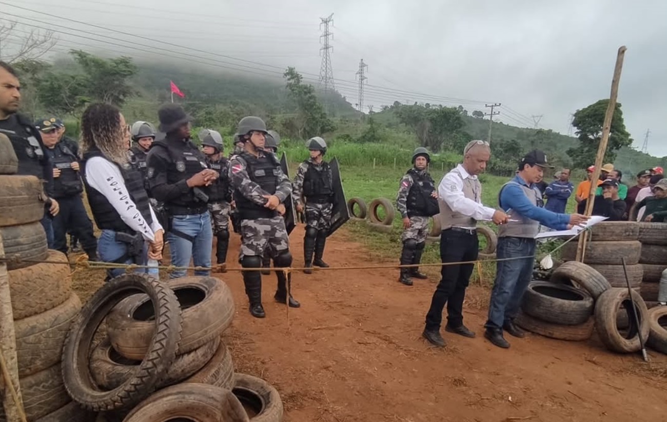 Polícia cumpre ordem de reintegração de posse em fazenda no sudeste do Pará