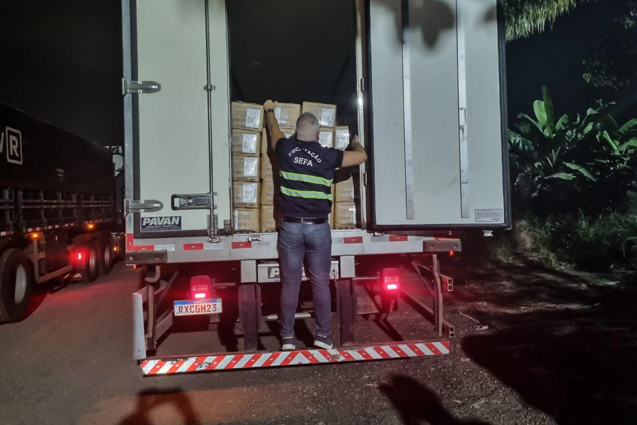 Sefa apreende mais de cinco toneladas de queijo muçarela em São João do Araguaia