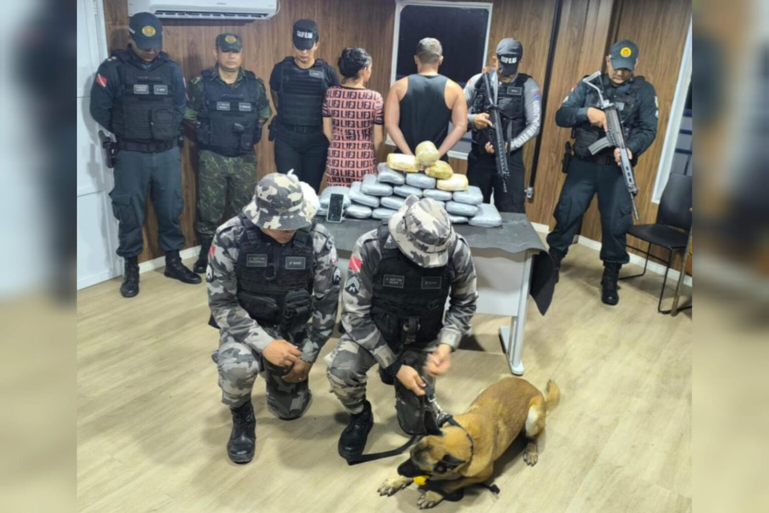 Homem e mulher grávida são presos com drogas em embarcação no Pará